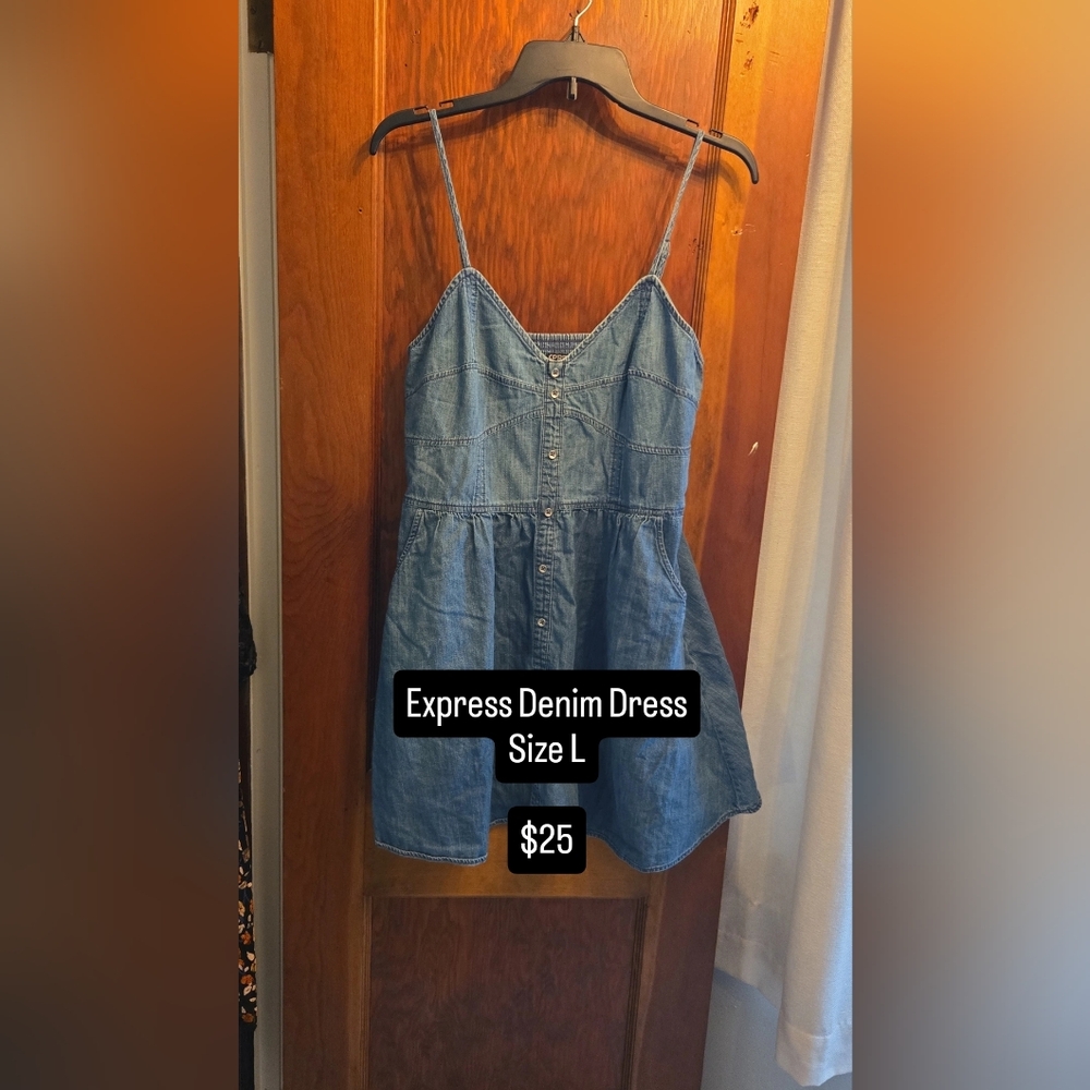 Express Blue Denim Sundress